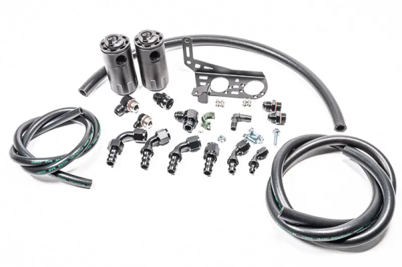 Radium Engineering Dual Catch Can Kit For Gallardo Lp Fluid Lock 1