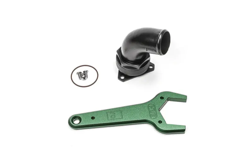 Radium Engineering Fcst-X 3-Bolt Remote Mount Fill Neck 24An Elbow 1.5In Barb 1