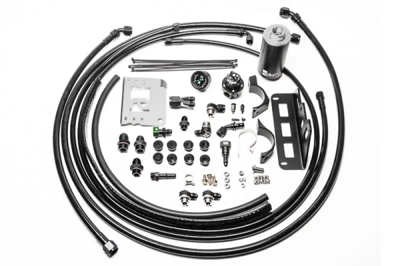 Radium Engineering Fuel Hanger Plumbing Kit - Stainless Filter For 08-15 Cadillac Cts-V 1