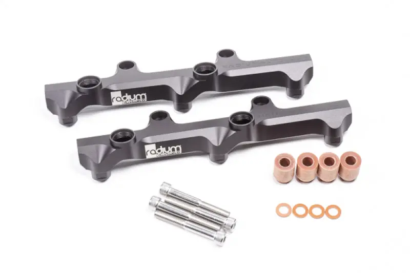 Radium Engineering Fuel Rail Kit For Nissan R35 Gt-R E85 Compatible With Oem And Aftermarket Injectors 2009-2021 1