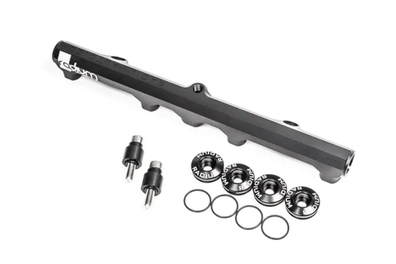 Radium Engineering Top Feed Conversion Fuel Rail For Nissan Ka24de With Three 8An Orb Ports And One 1/8Npt Port 1