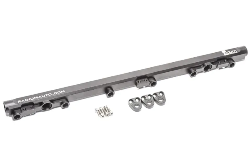 Radium Engineering Toyota 1Jz-Gte Vvt-I Fuel Rail, Anodized Aluminum, 8An Orb Ports 1