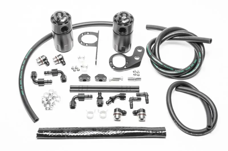 Radium Fluid Lock Dual Catch Can Kit For 2017+ Honda Civic Type-R 1