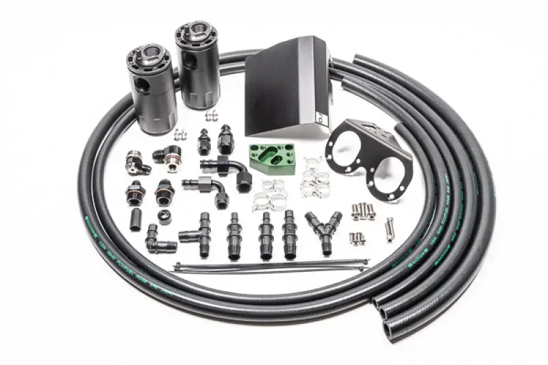 Radium Fluid Lock Turbo Dual Catch Can Kit For 02-21 Subaru Ej-Series Vehicles 1
