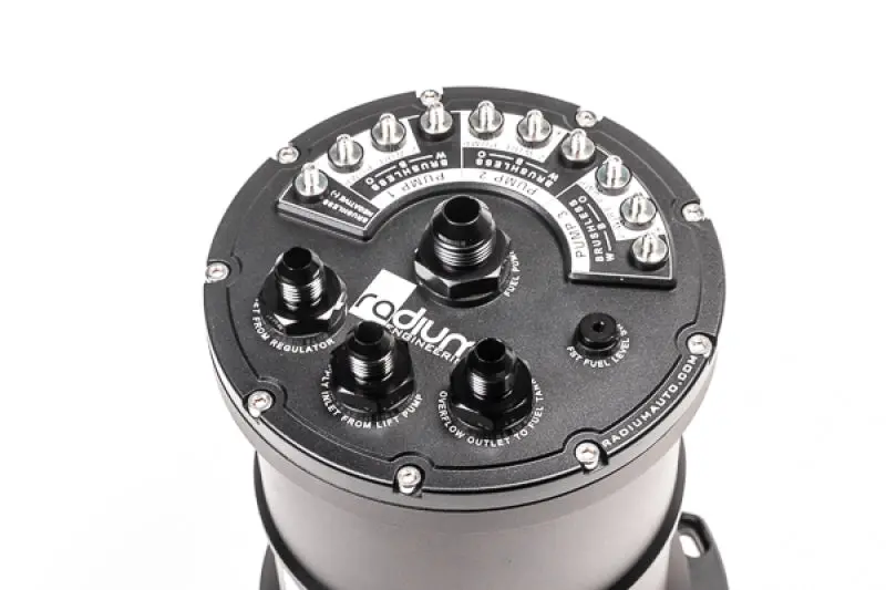 Radium Multi-Pump Fuel Surge Tank Fits Walbro Gss342 Aem 50-1200 Dw4 Pumps Not Included 2