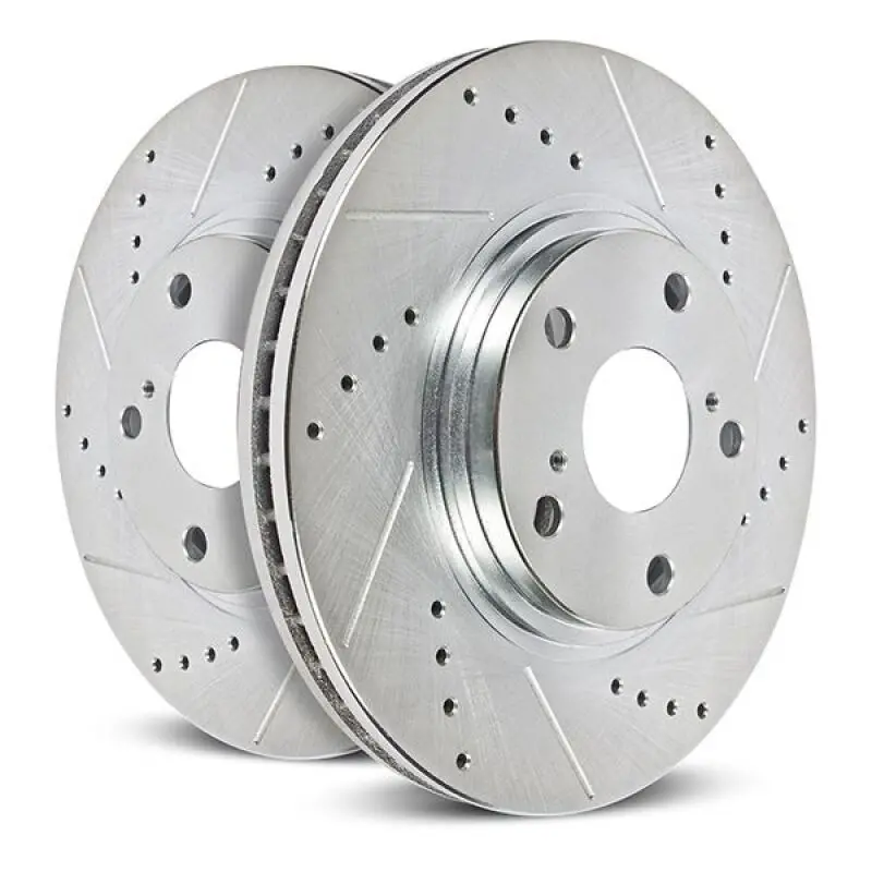 Rear Left Drilled And Slotted Rotor 23-24 Ford F250 1