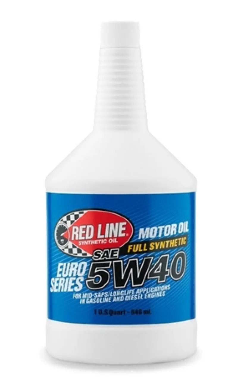 Red Line Euro-Series 5W40 Motor Oil Quart - High Performance 1