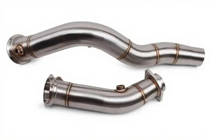 S55 3" Catless Downpipes – Fits Bmw M3 F80, M4 F82/F83, M2 Competition F87 (2015–2021) 1