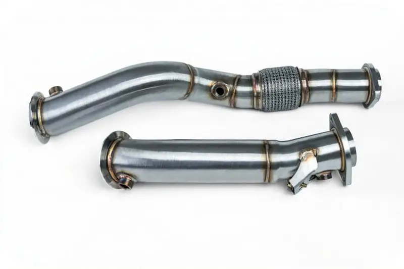 S58 3" Catless Downpipes – Fits Bmw M2 G87, M3 G80, M4 G82/G83 (2021–2026) 1