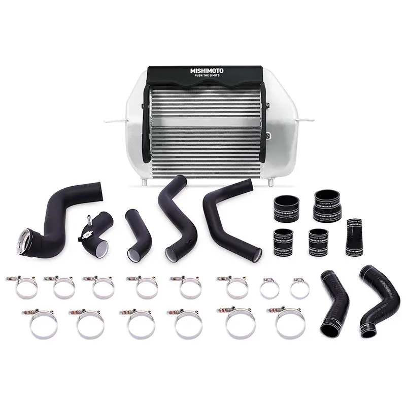 Silver Intercooler W Black Pipes 2011-14 Ford F150 Ecoboost 1