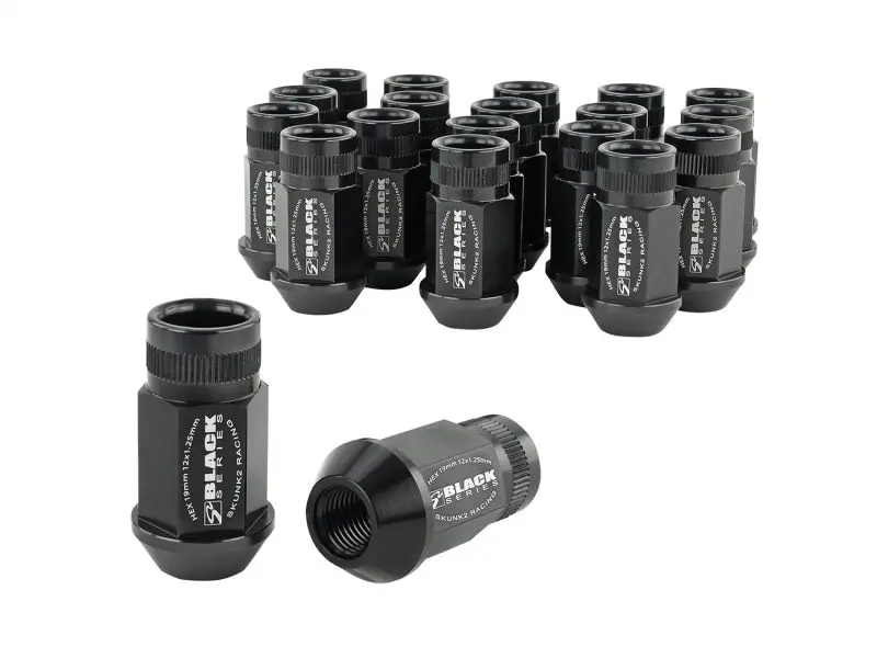 Skunk2 12X1.25 Forged Lug Nut Black Anodized Set Of 20 For Honda Acura 1