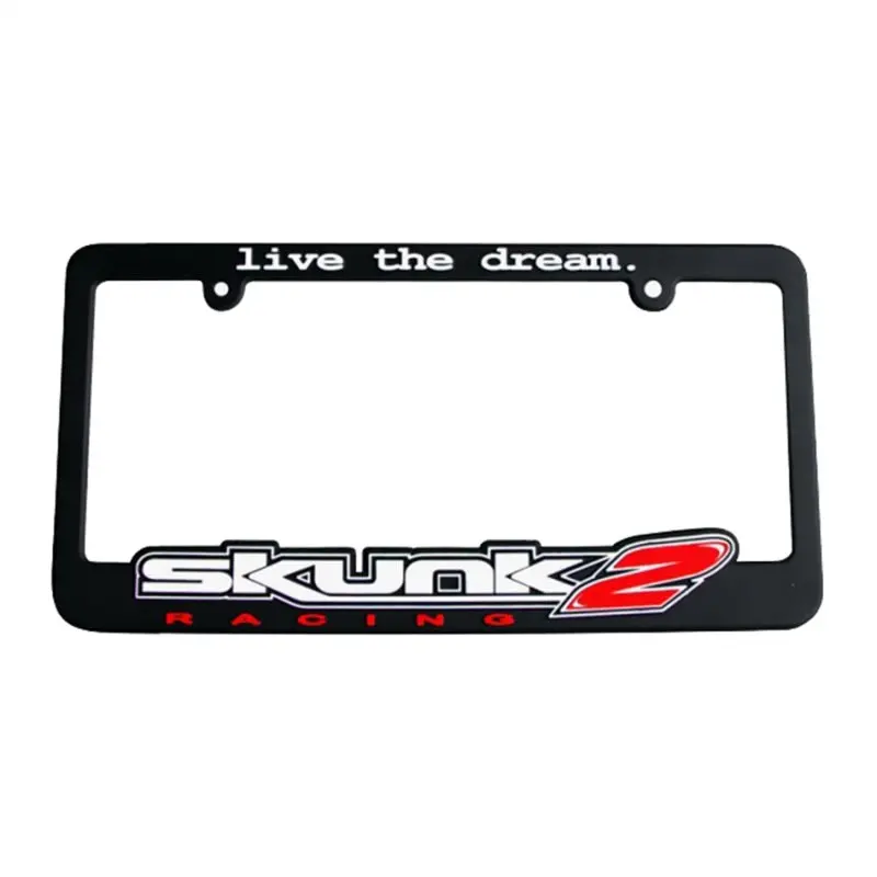 Skunk2 Live The Dream License Plate Frame With Classic Logo 1