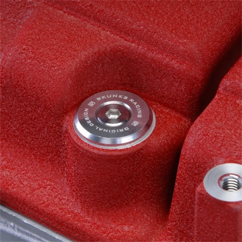Skunk2 Low-Profile Valve Cover Hardware Clear Anodized For Honda/Acura B-Series Vtec 1992-2001 Integra Civic Si Del Sol Vtec 1