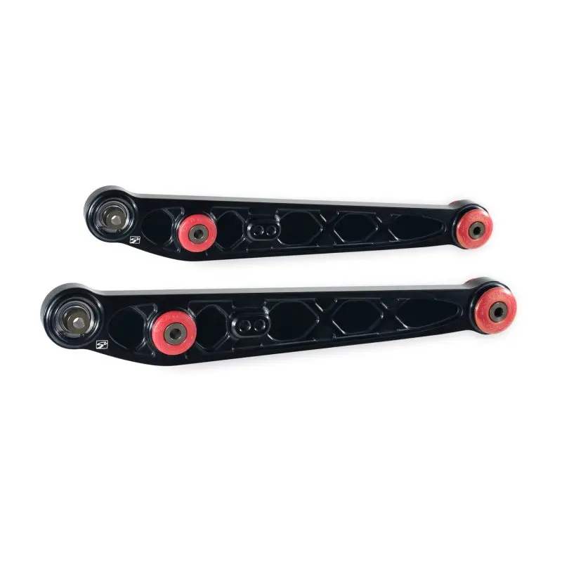 Skunk2 Racing Ek Alpha Series Rear Lower Control Arm Set - Black For 1996-2000 Honda Civic Cx/Dx/Ex/Gx/Hx/Lx/Si 1