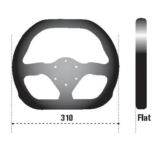 Sparco 310X260 Steering Wheel Suede Black (310X260) 2