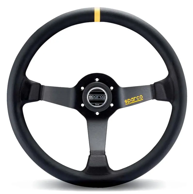 Sparco 345 Steering Wheel Leather Black Racing (345) 2