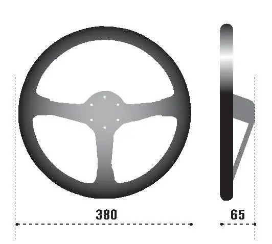 Sparco 368 Steering Wheel Suede Black (368 Steering Wheel) 1