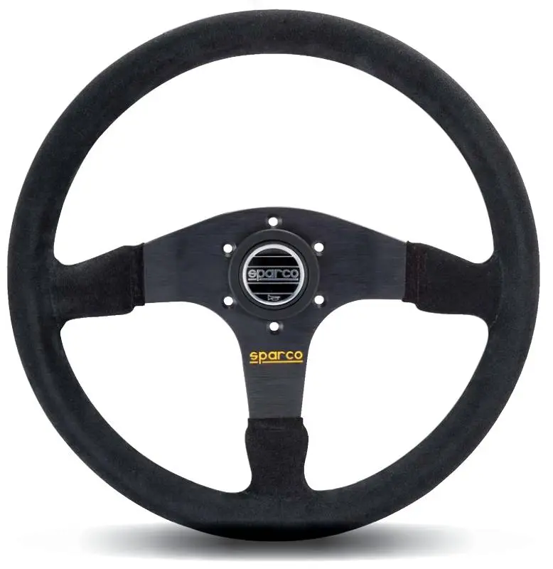 Sparco 375 Steering Wheel Suede Black Suede Black (375) 1