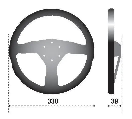 Sparco 383 Steering Wheel Suede Black Steering Wheel (383) 1