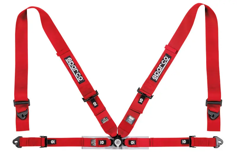 Sparco Belt 4Pt 3In/2In Competition Harness Red 1