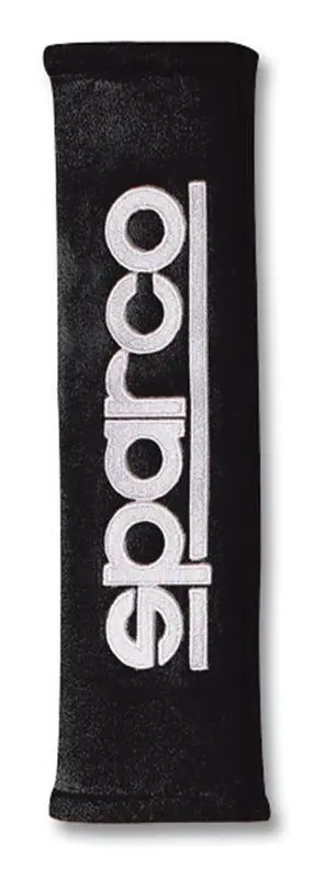 Sparco Belt Pad 2 In. Alcantara Black Seat Belt Cover 1