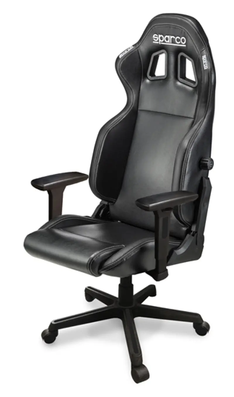 Sparco Game Chair With Icon Design In Black And Blue Colors 1