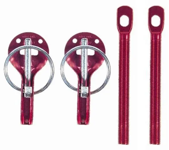 Sparco Hood Pin Red – Universal Hood Pin Set For Racing 1