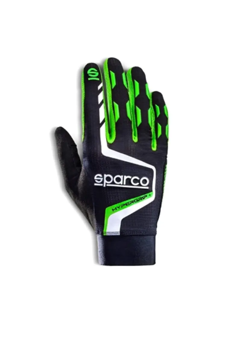 Sparco Hypergrip+ 10 Gloves Black/Green 1