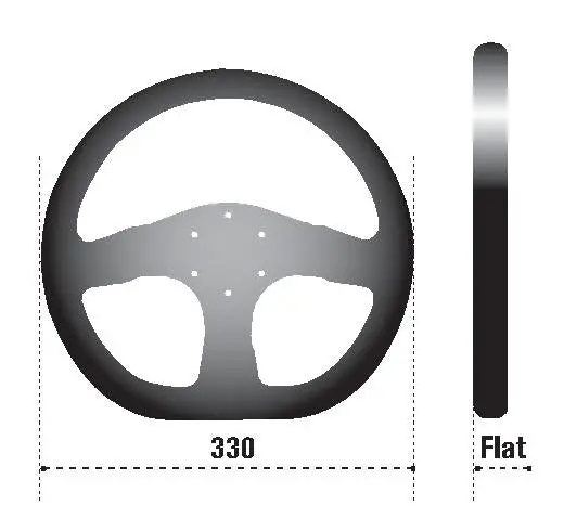Sparco L360 Steering Wheel Ring Leather Black (L360) 1