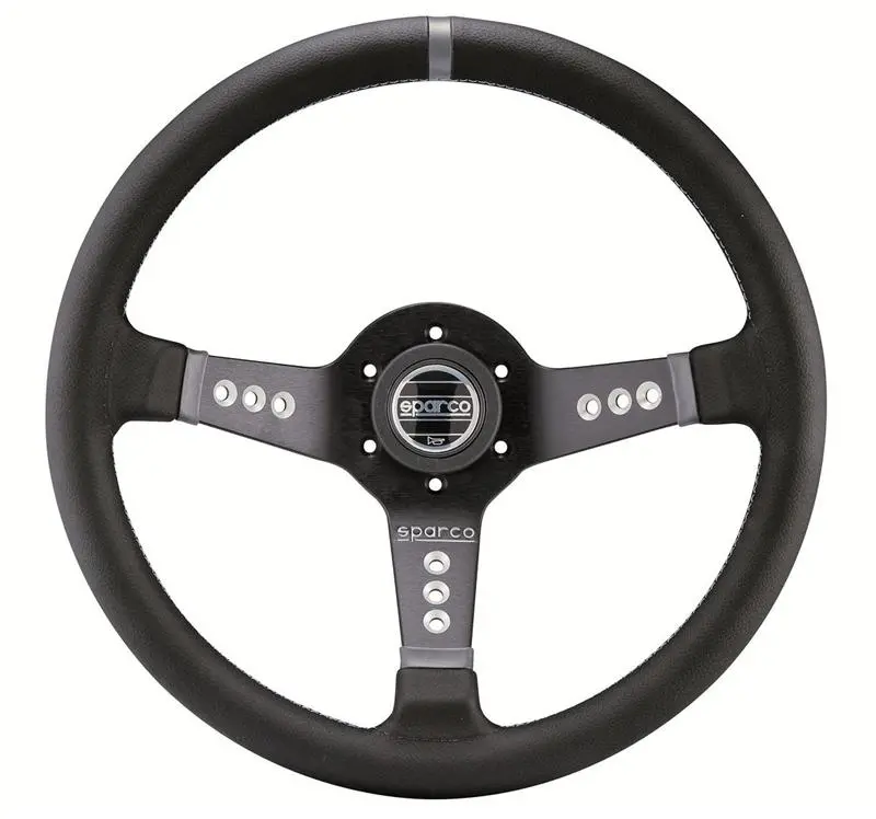 Sparco L777 Steering Wheel Leather Black For Universal Fit (L777) 1