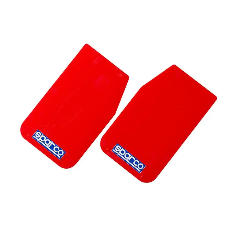 Sparco Mud Flap Pair Red Universal Car Mud Flaps (2 Pack) 1