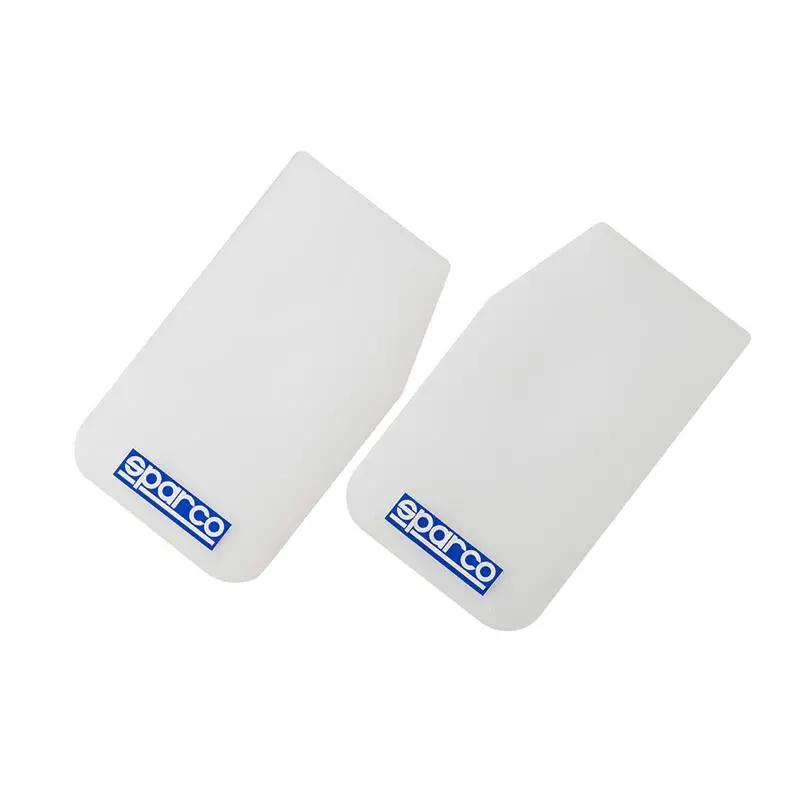 Sparco Mud Flap Pair White (2 Pack Universal Fit) 1