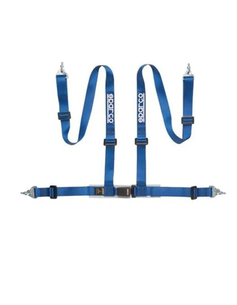Sparco Racing Belt 2 Inch Blue 4-Point Snap-In 1
