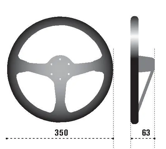 Sparco Steering Wheel L777 Suede Black Steering Wheel 1