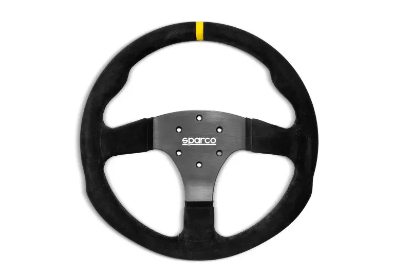 Sparco Steering Wheel R330b Suede With Button - Compatible With Most Vehicles 1