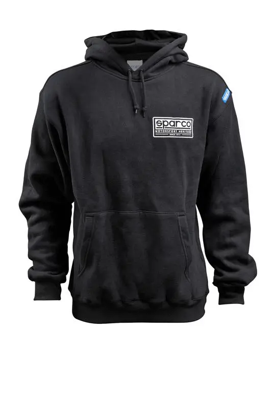 Sparco Sweatshirt Hooded Heritage Black Medium Pullover 2