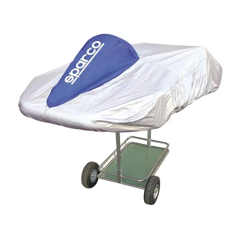 Sparco Universal Kart Cover Silver And Blue Protective 1