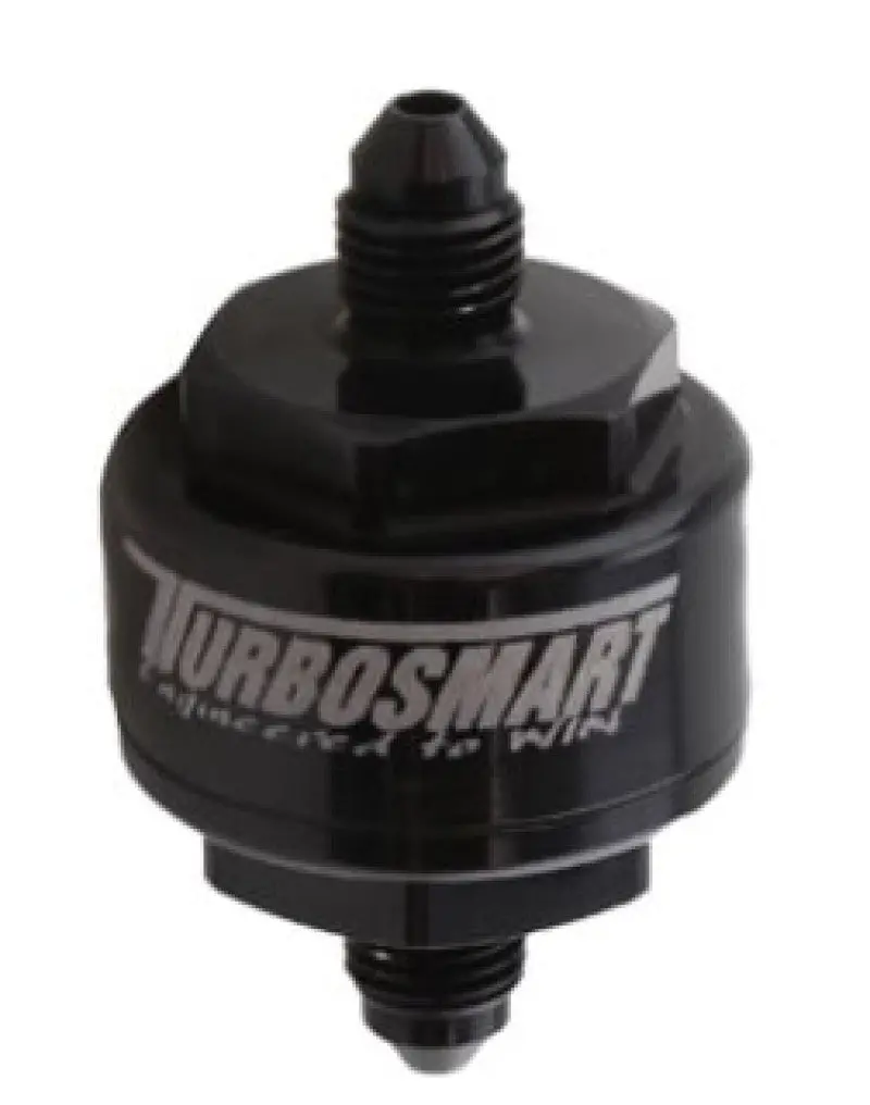 Turbosmart Billet Turbo Oil Feed Filter 44 Micron Disc -4An Male Inlet Black 2