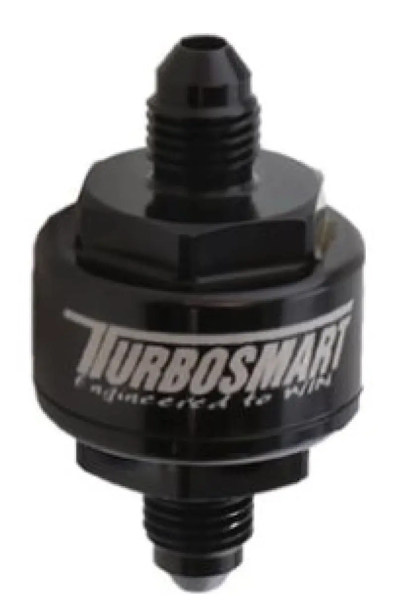Turbosmart Billet Turbo Oil Feed Filter 44 Micron Pleated Disc An-3 Male Inlet Black 2