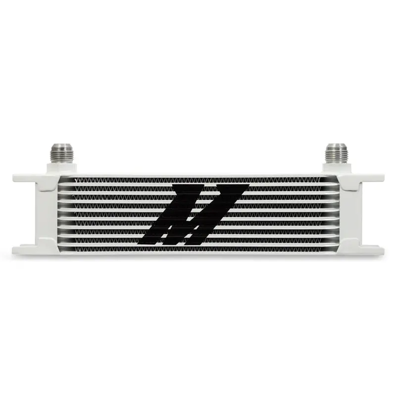 Universal 10 Row Oil Cooler White Universal Fit Kit 1