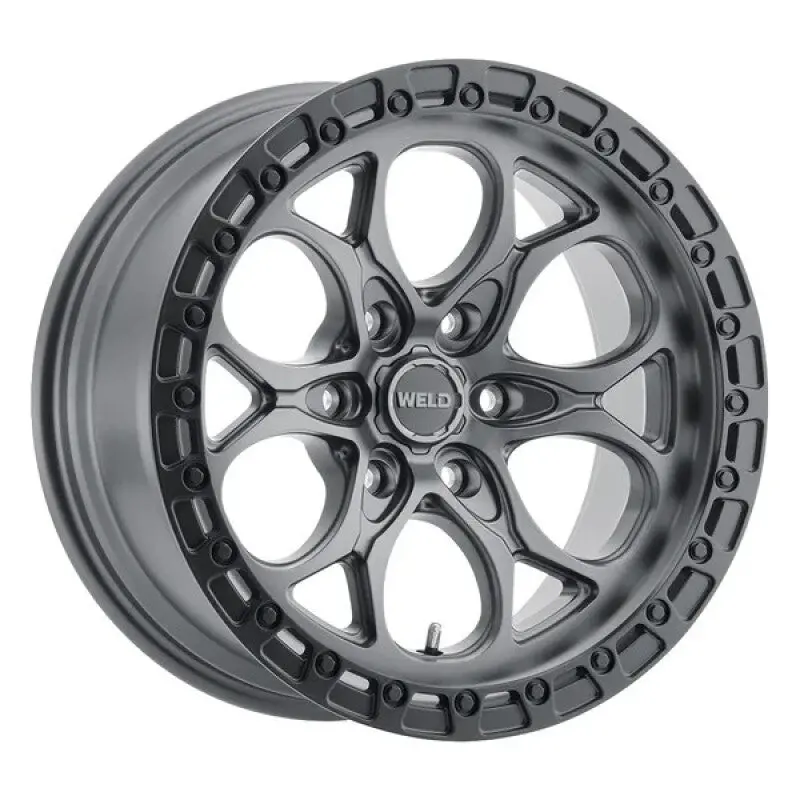 Weld 18X9 Ledge 6 6X135 Et00 Bs 5.00 Satin Gun / Satin Blk Ring 87.1 1