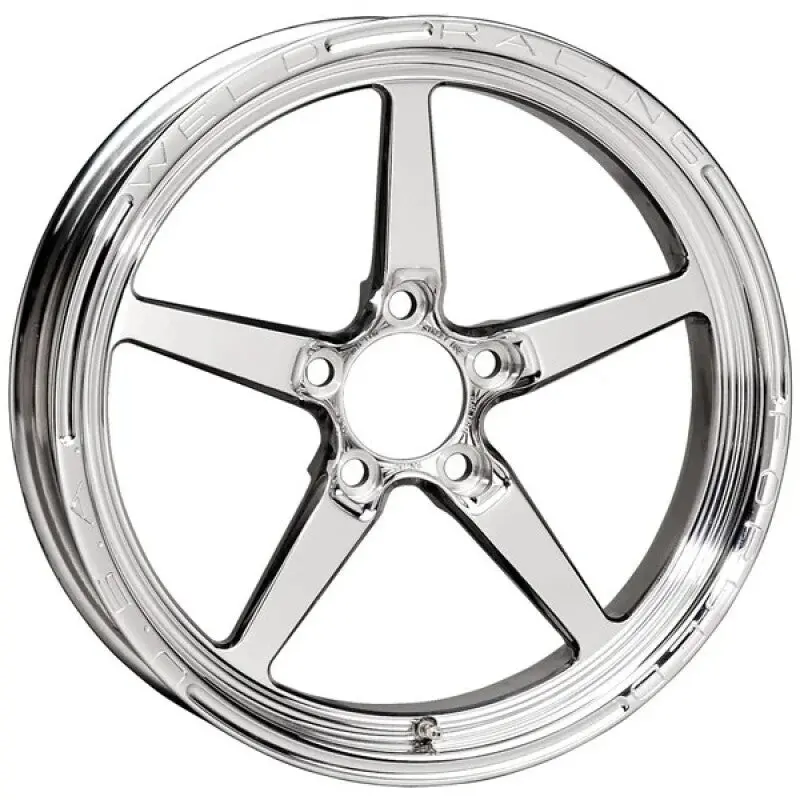 Weld Alumastar 1-Piece 18X6 / 5X115 Bp / 2.7 Inch Bs Polished Wheel - Non-Beadlock 1