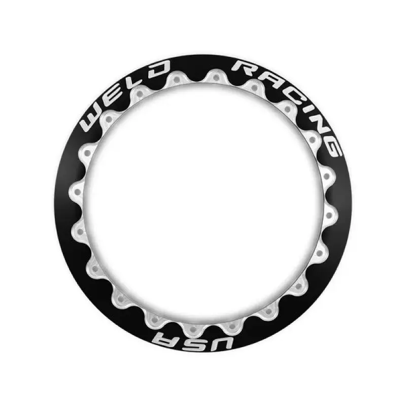 Weld Double Beadlock Ring 15 Inch / 20-Hole M/T 13.25 Inch 1 Ring - Black 1