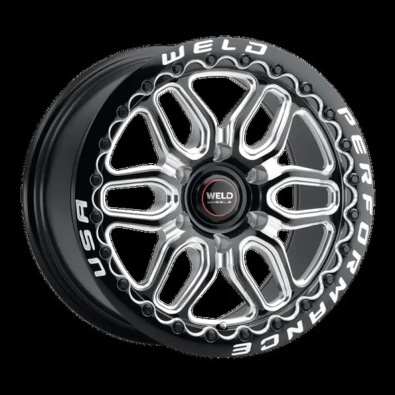 Weld Laguna 6 Drag 17X10 Inch / 6X135 Bp / Et42 / Bs 7.15 Gloss Black Wheel 1