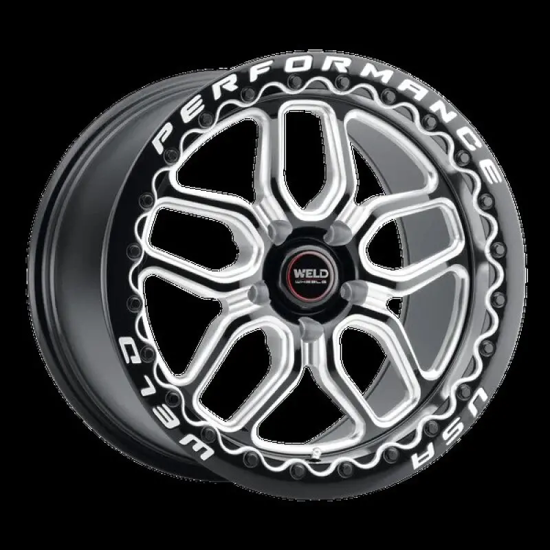 Weld Laguna Drag Beadlock 15X10 5X114.3 Et50 Bs 7.50 Gloss Black Mil Dia 78.1 1
