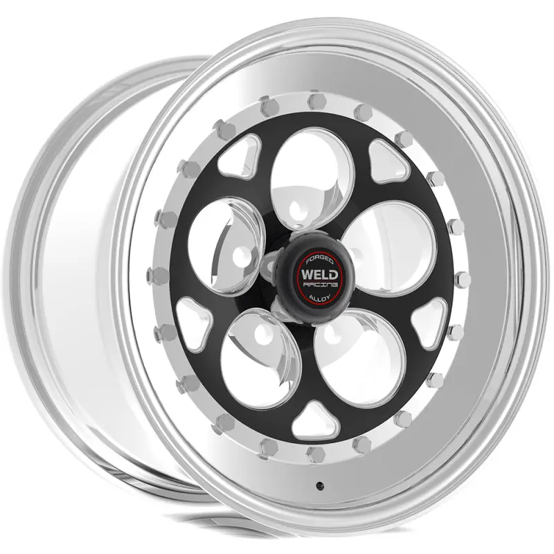 Weld Magnum Iii 15X4 / 5X4.5 Bolt Pattern / 1.5 In. Bs Black Wheel – Non Beadlock 2