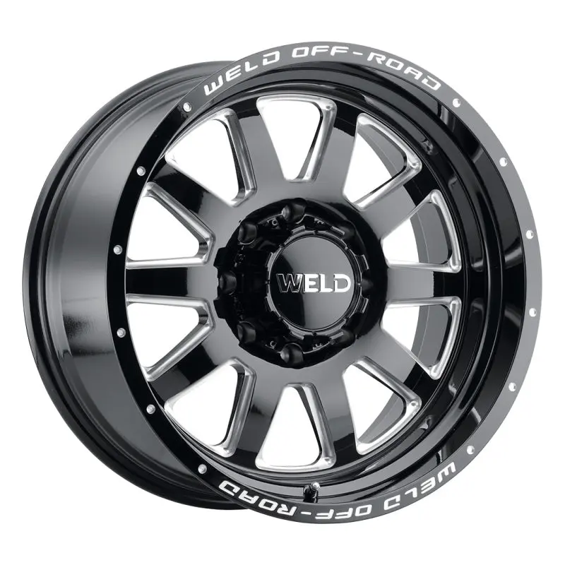 Weld Off-Road W102 20X9.0 Stealth Wheel 5X139.7 5X150 Et20 Bs5.75 Gloss Black Mil (110.2) 1