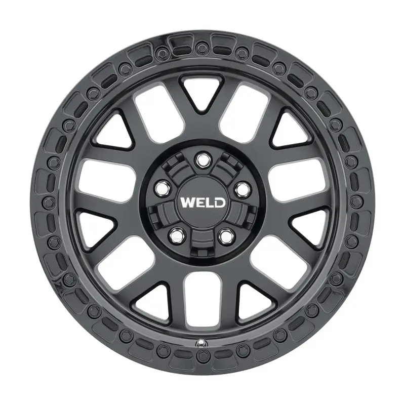 Weld Off-Road W104 17X8.5 Wheel 5X110 5X127 Et38 Bs6.25 Satin Black Gloss Black (71.5) 1