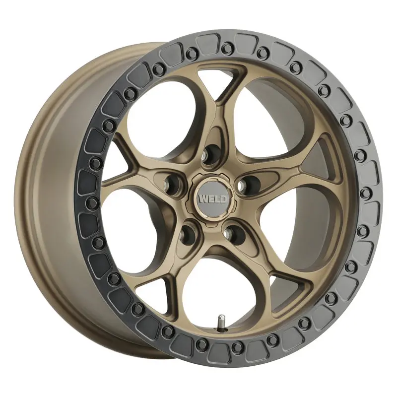 Weld Off-Road W106 17X9.0 Ledge Wheel 5X127 Et00 Bs5.00 Satin Bronze Satin Black (71.5) 1