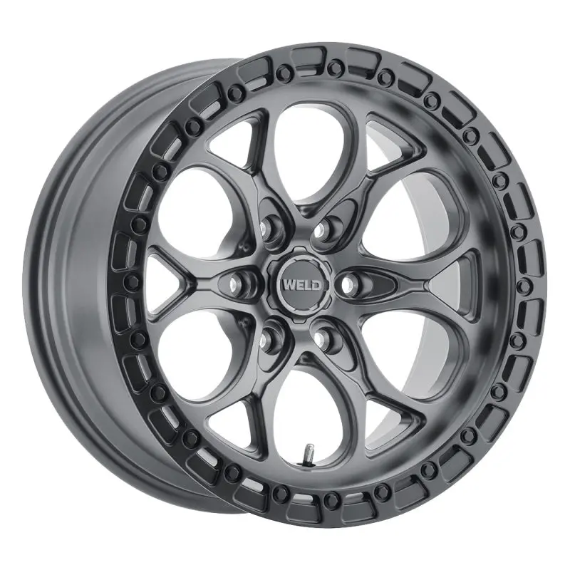 Weld Off-Road W107 20X10 Ledge Wheel – 6X135 Bolt Pattern – Et-18 Bs4.75 Backspace – Satin Gun Black Ring 87.1 1